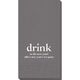 Big Word Drink Guest Towels Image 3 of 4